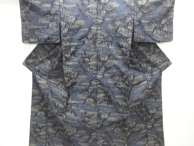 Japanese Kimono / Tsumugi Omeshi Silk